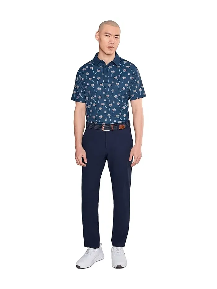 Футболка поло Ombre Tropical Print Callaway, Peacoat — 2