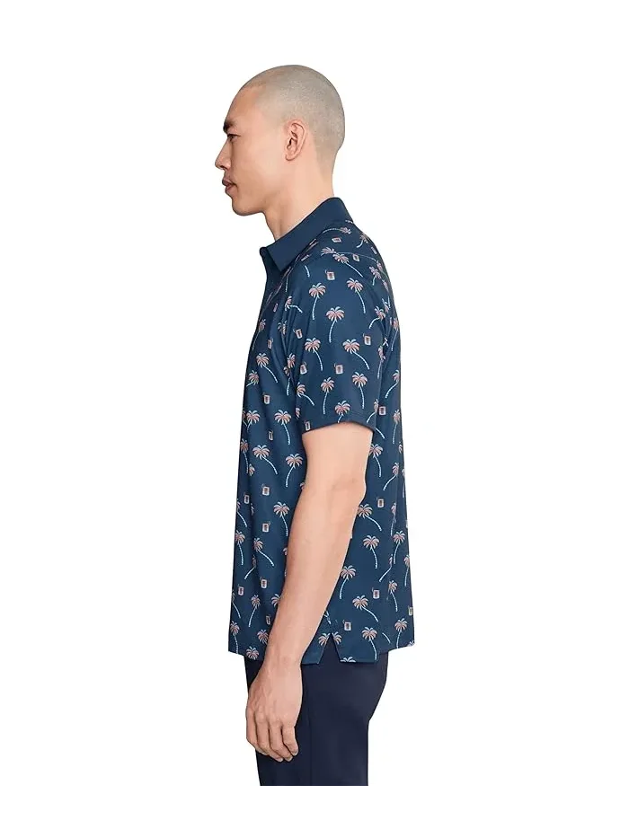 Футболка поло Ombre Tropical Print Callaway, Peacoat — 3