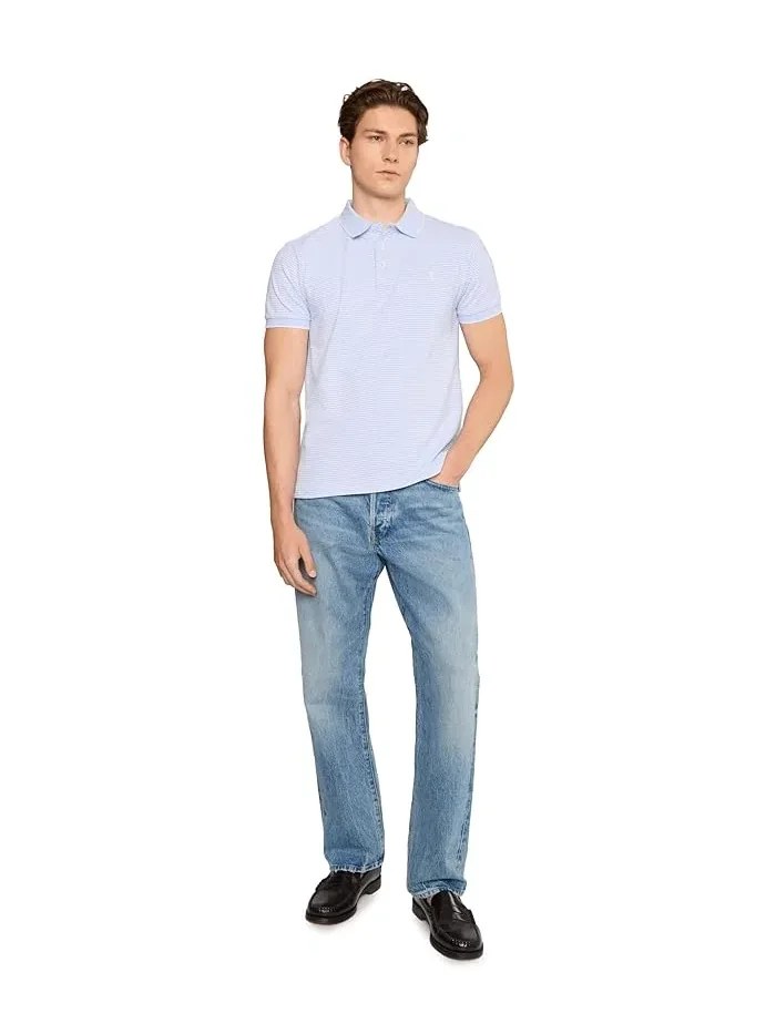 Футболка поло Custom Slim Striped Stretch Mesh Polo Ralph Lauren — 2