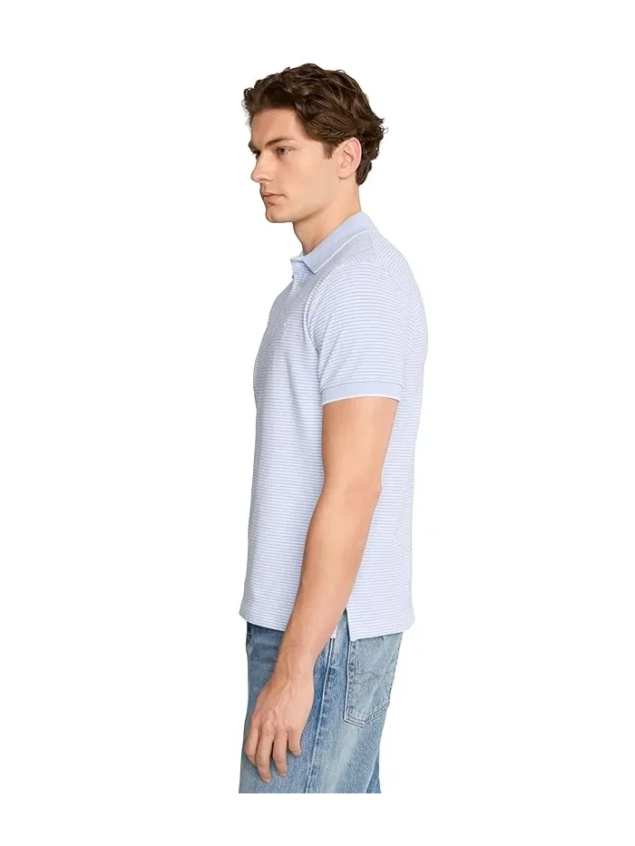 Футболка поло Custom Slim Striped Stretch Mesh Polo Ralph Lauren — 3