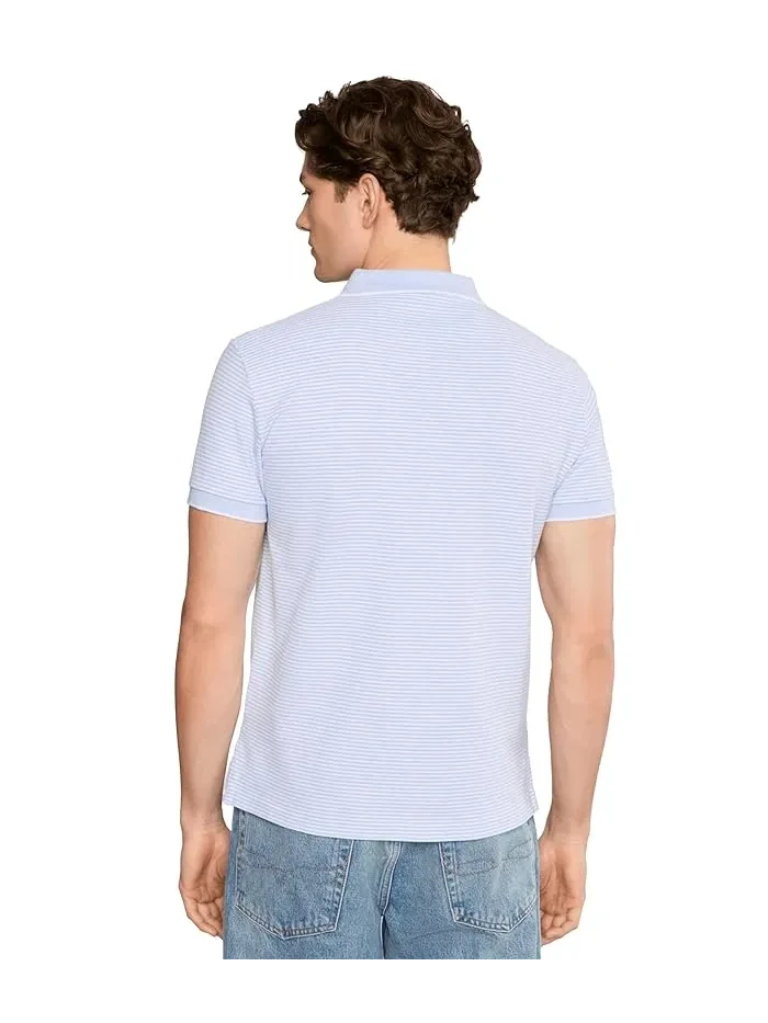 Футболка поло Custom Slim Striped Stretch Mesh Polo Ralph Lauren — 4