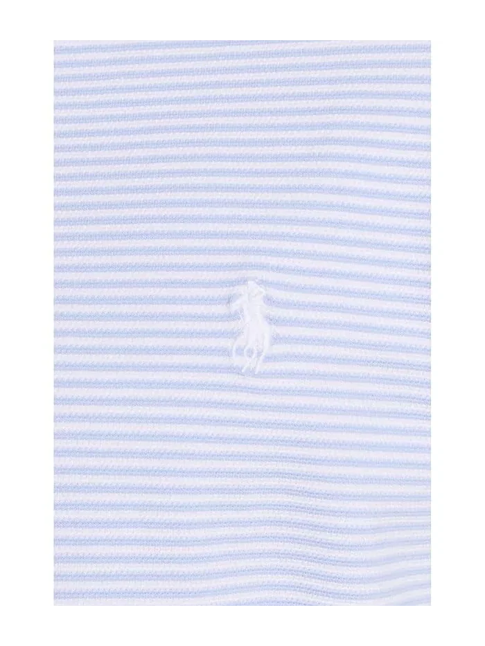 Футболка поло Custom Slim Striped Stretch Mesh Polo Ralph Lauren — 5
