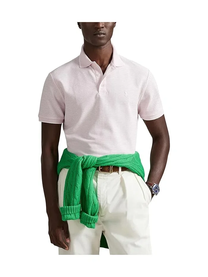 Поло Custom Slim Striped Stretch Mesh Polo Ralph Lauren — 1