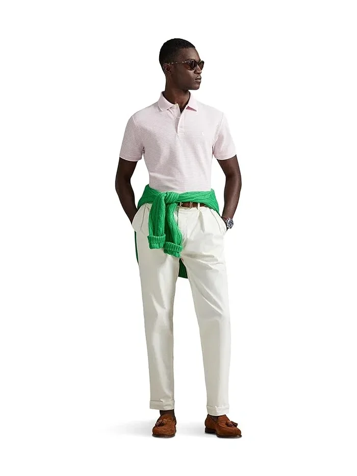 Поло Custom Slim Striped Stretch Mesh Polo Ralph Lauren — 4