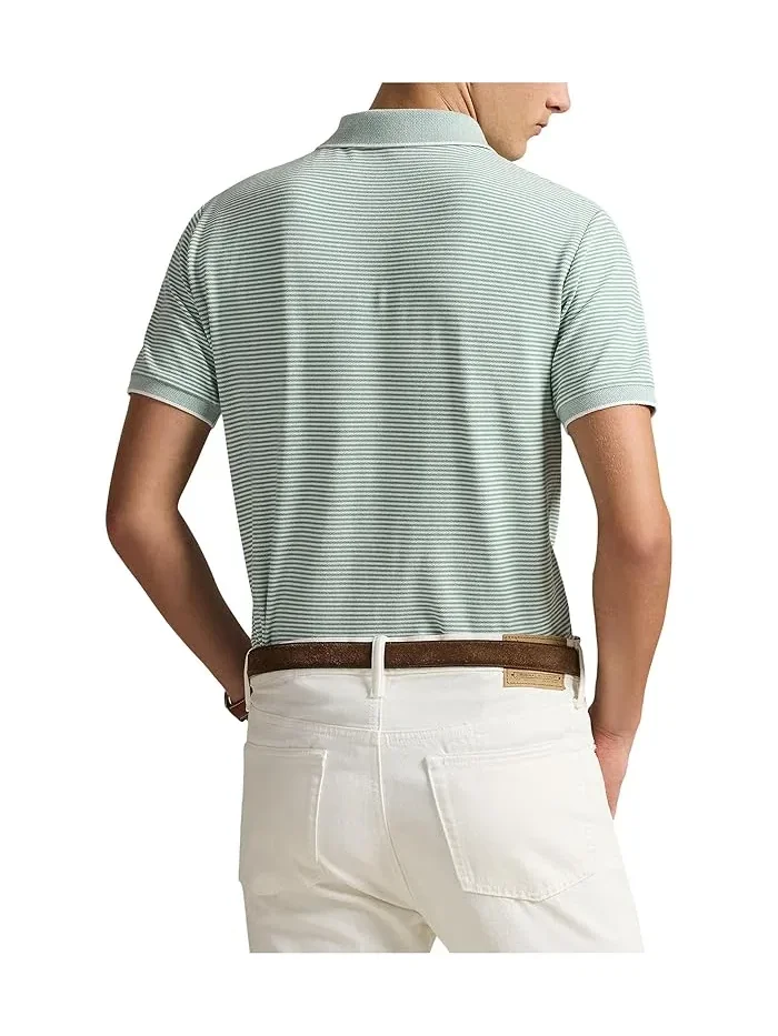 Поло Custom Slim Striped Stretch Mesh Polo Ralph Lauren — 3