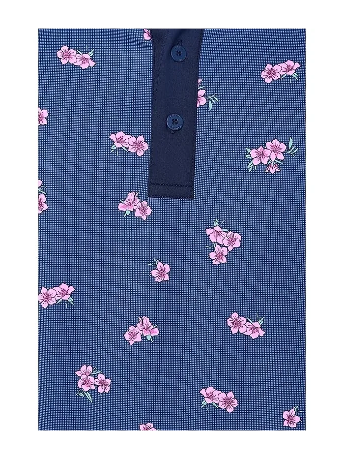 Поло Callaway с принтом Azalea Gingham, Peacoat — 5