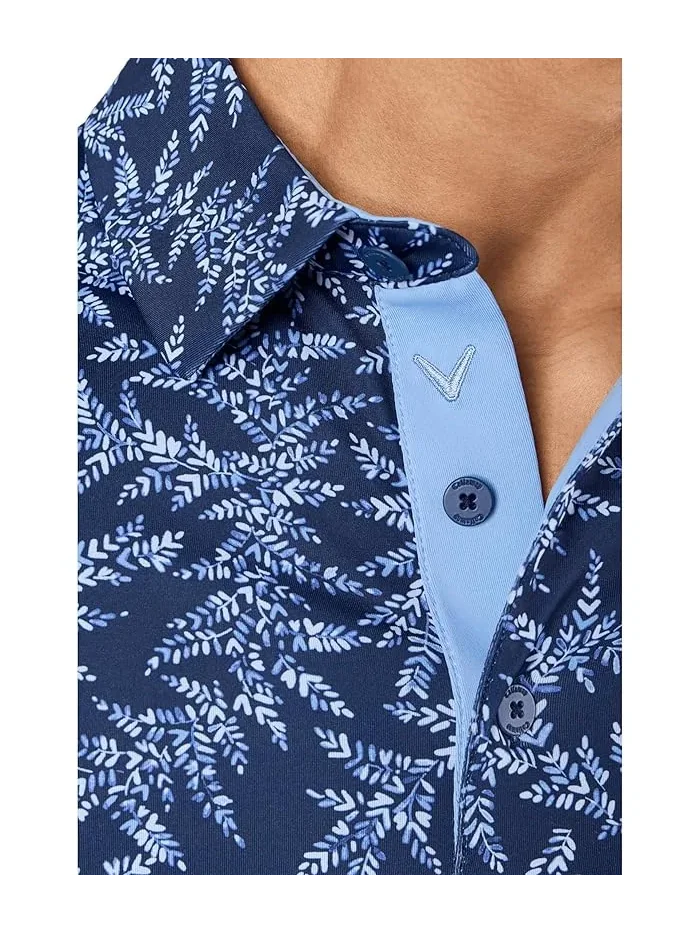 Поло Callaway Chev Botanical Print, Peacoat — 5