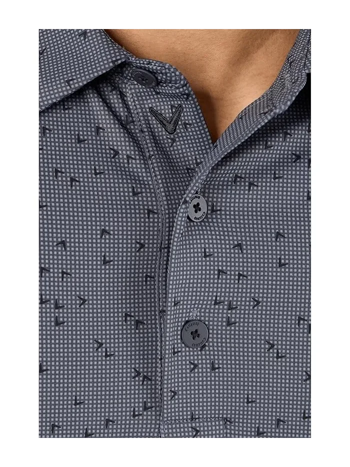 Пиксельная рубашка-поло Chev Gingham Printed Callaway — 5