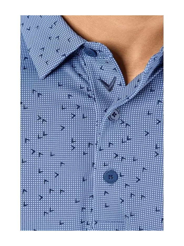 Поло Callaway Chev Gingham Printed, Peacoat — 5