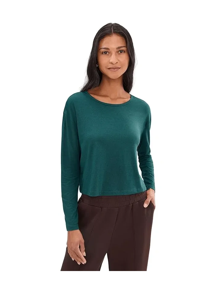 Футболка с длинным рукавом Celestia TravisMathew, Heather Dark Sea — 1