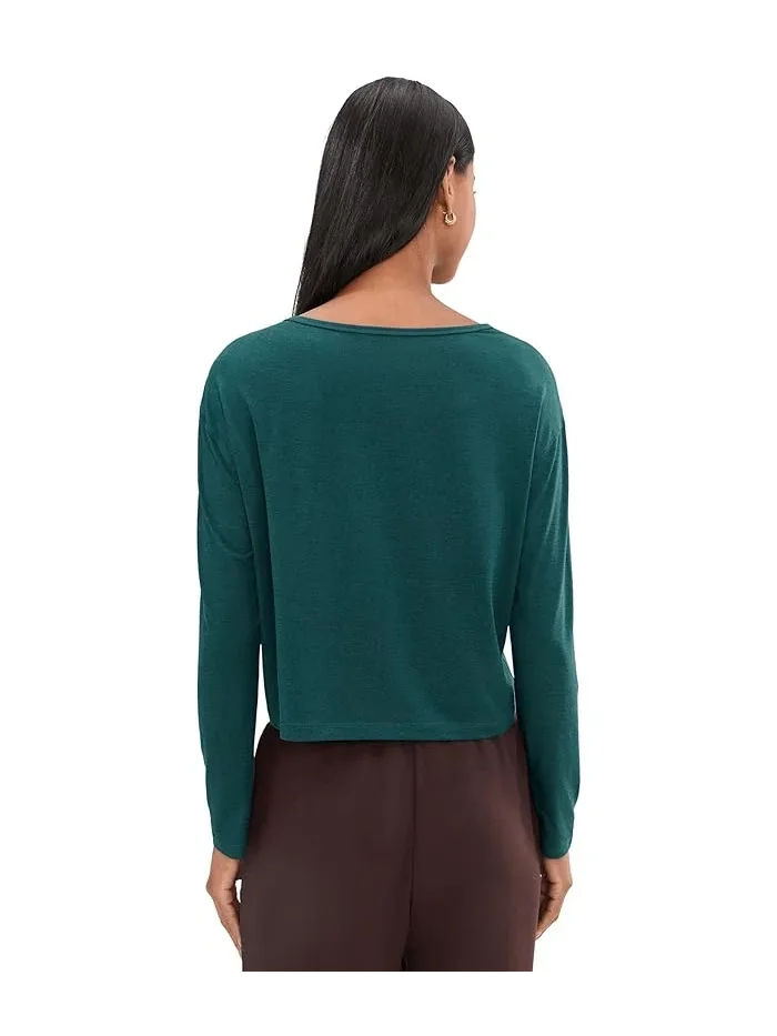 Футболка с длинным рукавом Celestia TravisMathew, Heather Dark Sea — 4