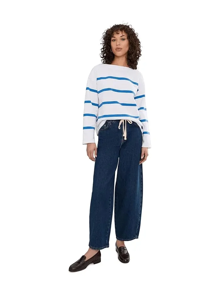 Футболка с полосками Peaks Island Relaxed Boatneck L.L.Bean — 2