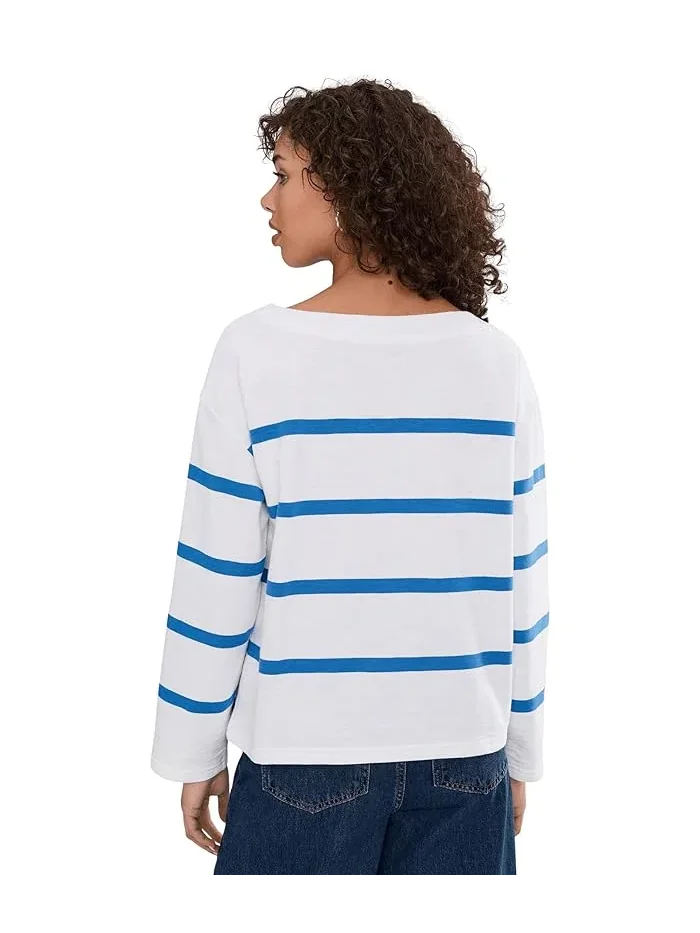 Футболка с полосками Peaks Island Relaxed Boatneck L.L.Bean — 4