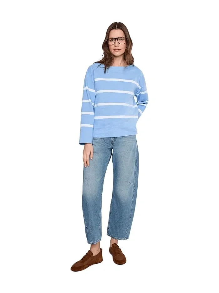 Футболка с полосками Peaks Island Relaxed Boatneck L.L.Bean — 2