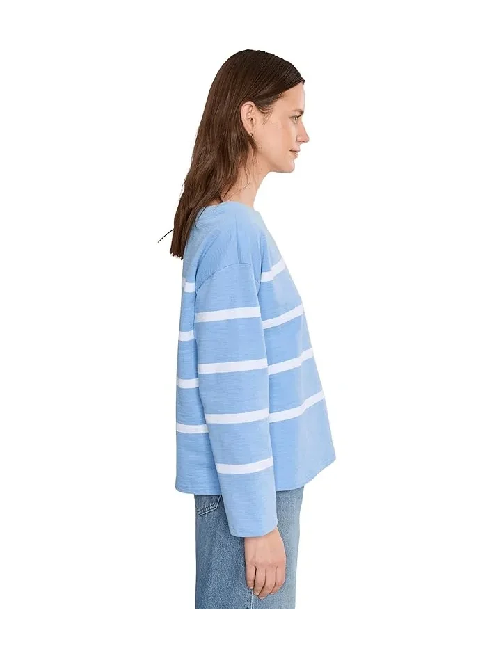 Футболка с полосками Peaks Island Relaxed Boatneck L.L.Bean — 3