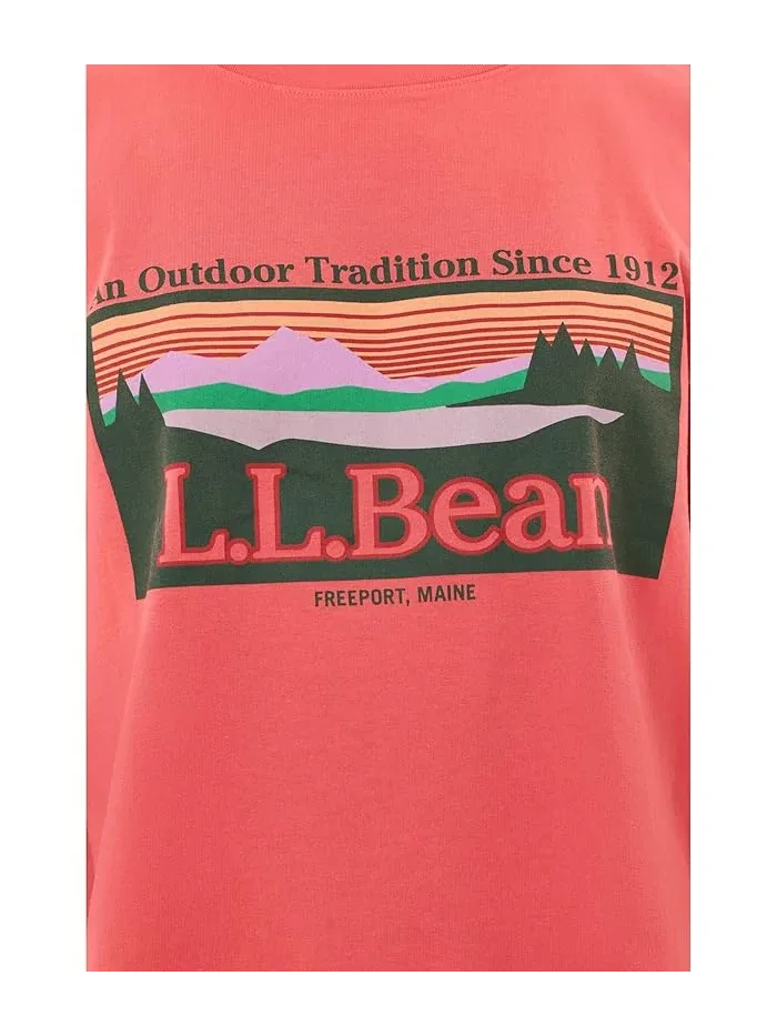 Футболка с принтом Sunday Sunwashed Crew Tee L.L.Bean, Pomegranate Outdoor Tradition — 5