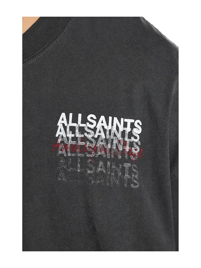 Футболка с графикой Graphene Short Sleeve Crew AllSaints — 5