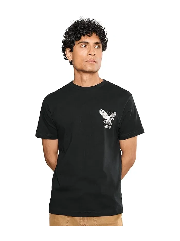 Футболка с принтом Soaring Short Sleeve RVCA — черный