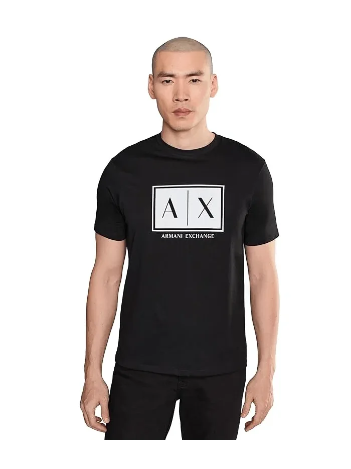 Футболка с логотипом Box Logo Armani Exchange — 1