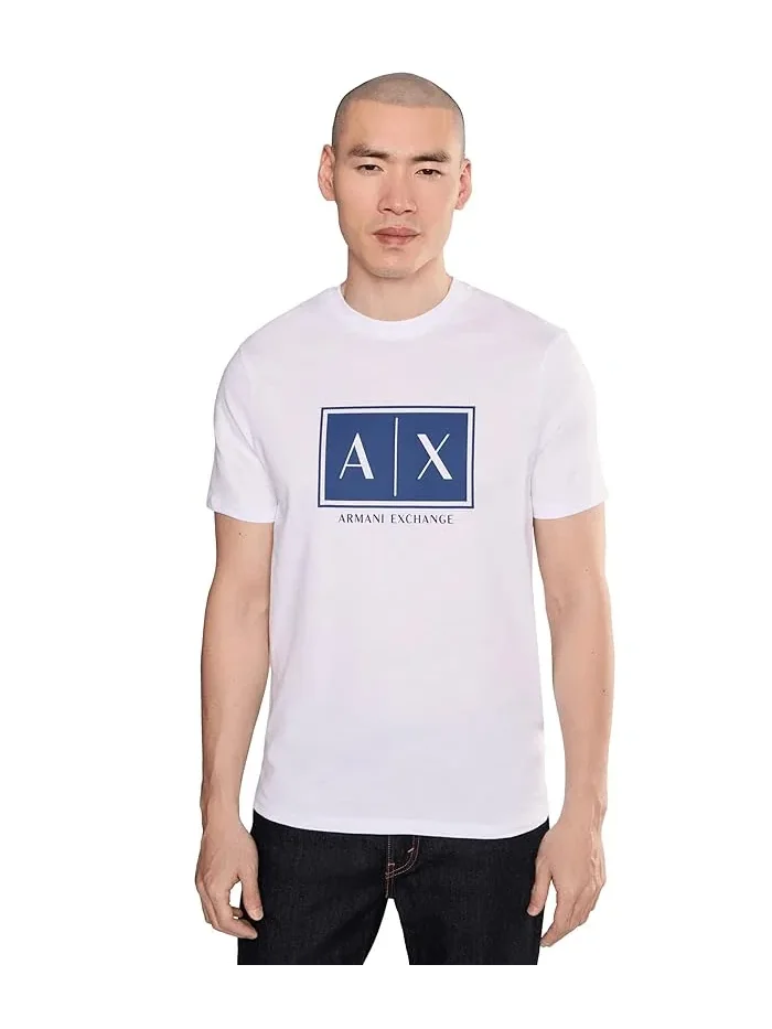 Футболка с логотипом Box Logo Armani Exchange — 1