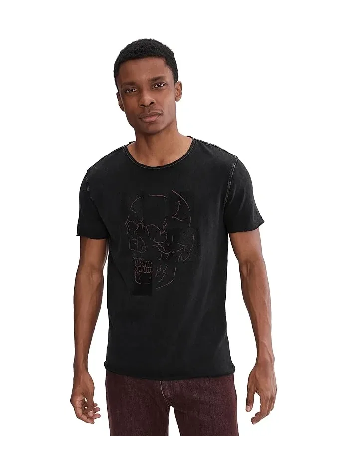 Футболка с принтом Skull Tiles KG7335S26 John Varvatos — 1
