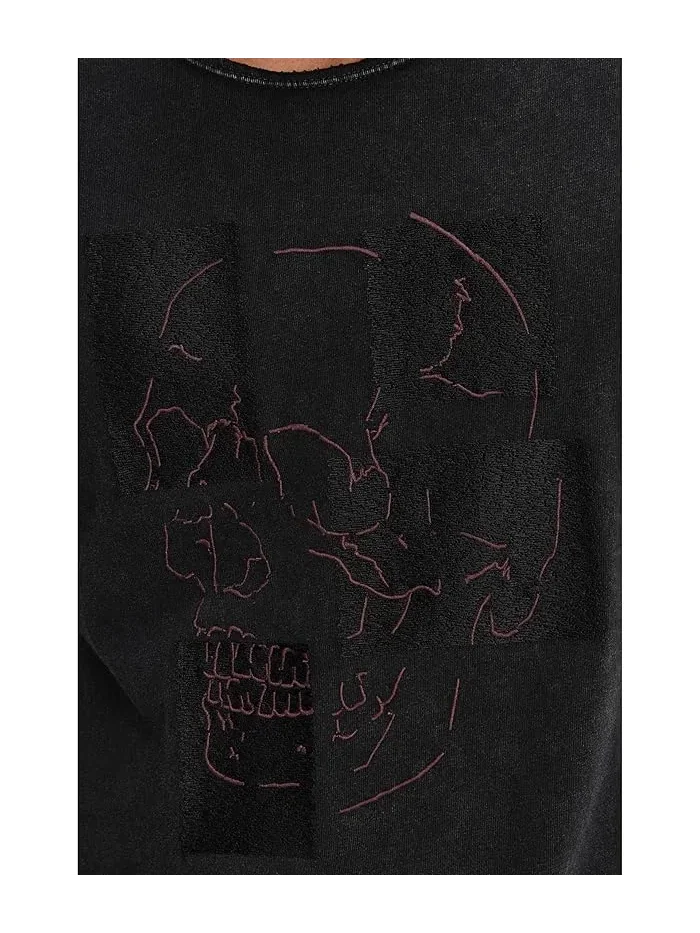 Футболка с принтом Skull Tiles KG7335S26 John Varvatos — 5