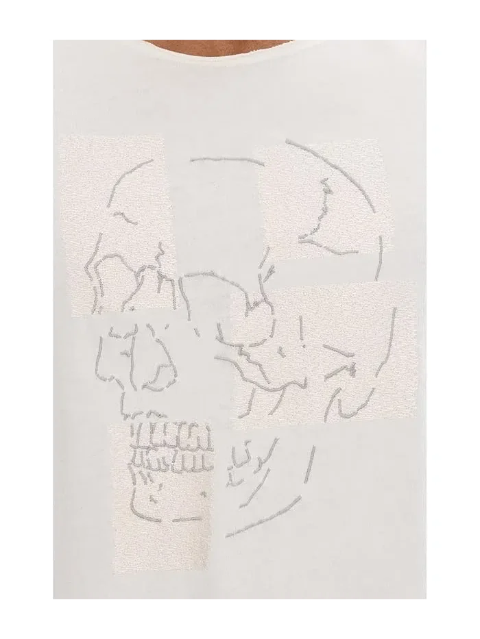 Футболка с принтом Skull Tiles KG7335S26 John Varvatos — 5