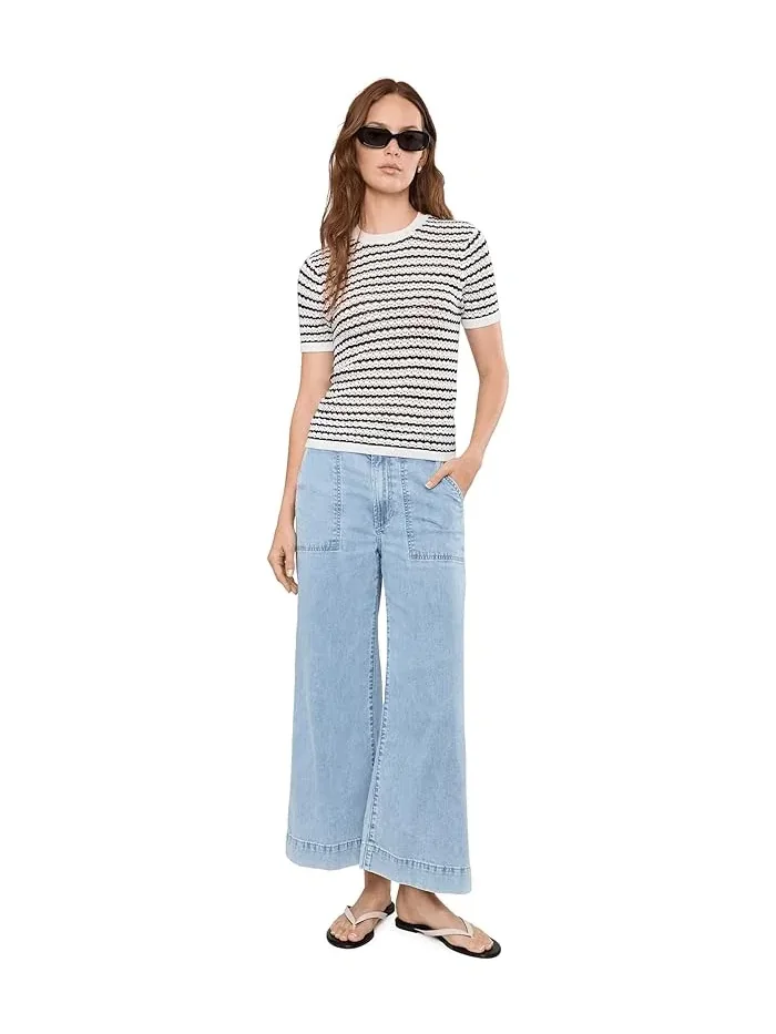 Футболка с кружевной вязкой The Crochet Baby Tee Joe's Jeans — 2