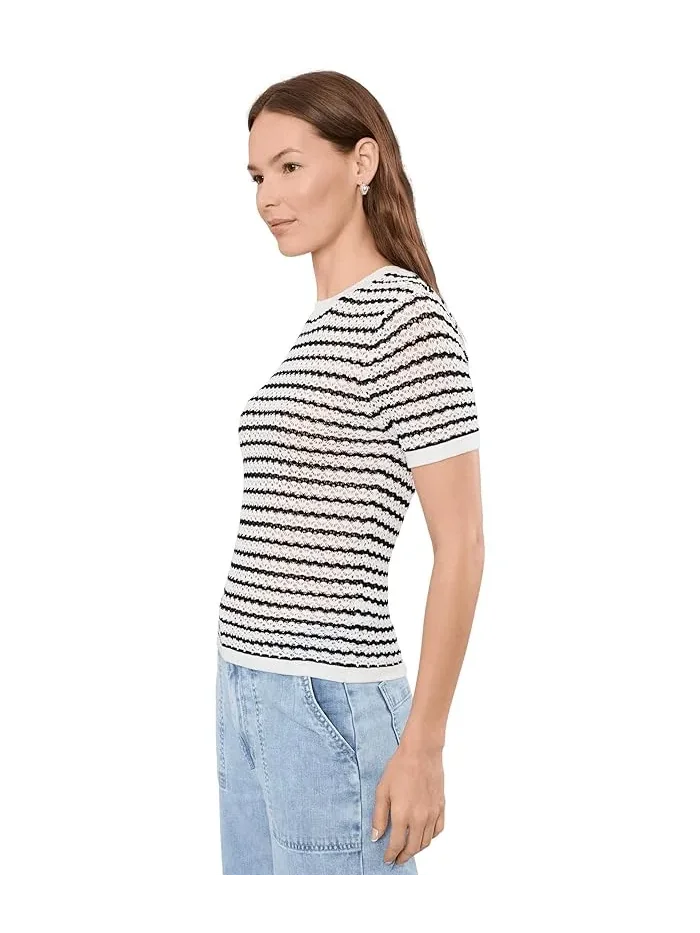 Футболка с кружевной вязкой The Crochet Baby Tee Joe's Jeans — 3