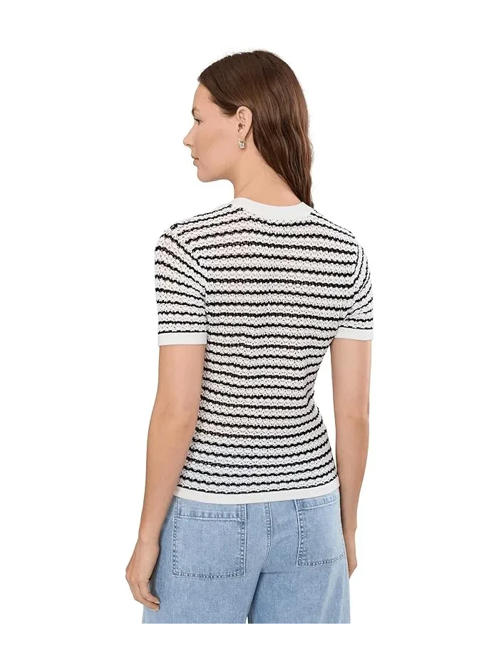 Футболка с кружевной вязкой The Crochet Baby Tee Joe's Jeans — 4