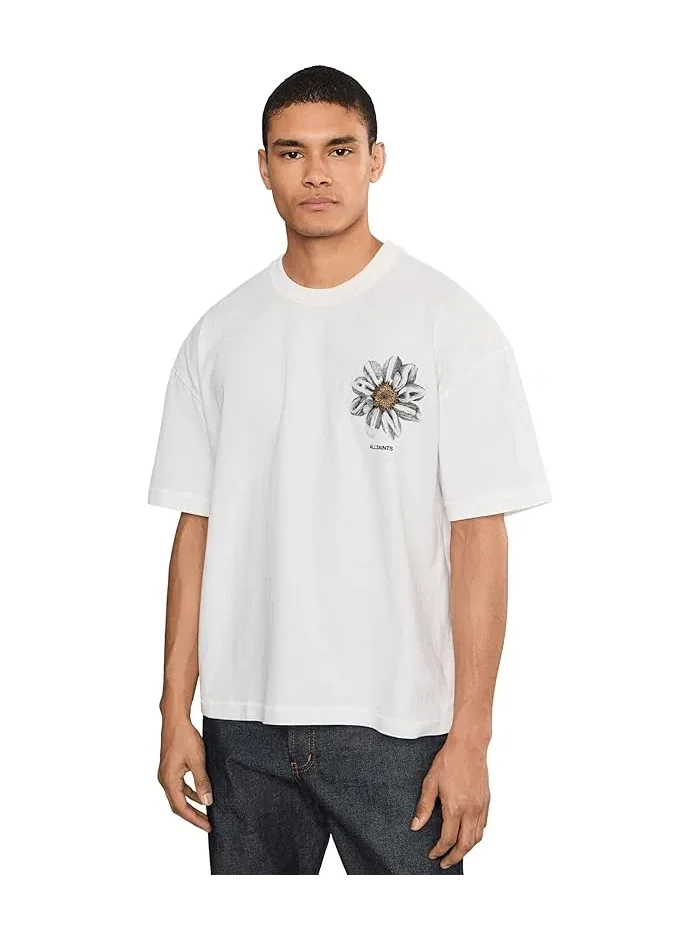 Футболка с цветами Petals Short Sleeve Crew AllSaints — 1