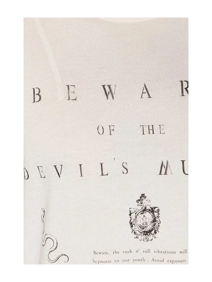 Футболка с принтом Beware Tee Kg7451f26 John Varvatos — 5