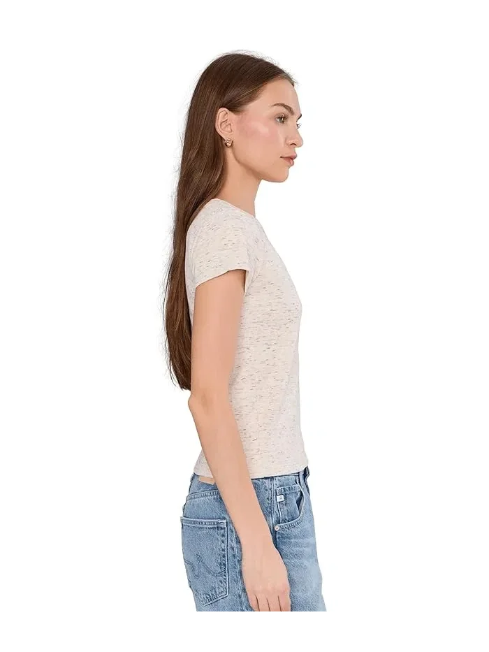 Футболка с воротником-стойкой Speckled Crew Neck Tee NIC+ZOE — 3