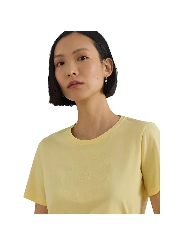 Футболка с вышивкой хлопковый джерси Embroidered-crest Cotton Jersey Tee Lauren Ralph Lauren — 5