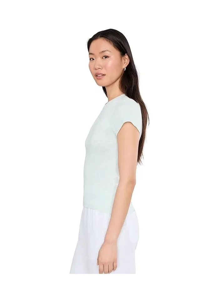 Футболка женская Lilla P Ribbed Slub Crewneck Tee — 3