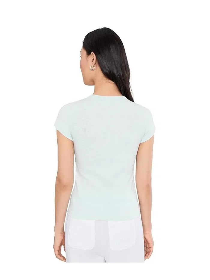 Футболка женская Lilla P Ribbed Slub Crewneck Tee — 4
