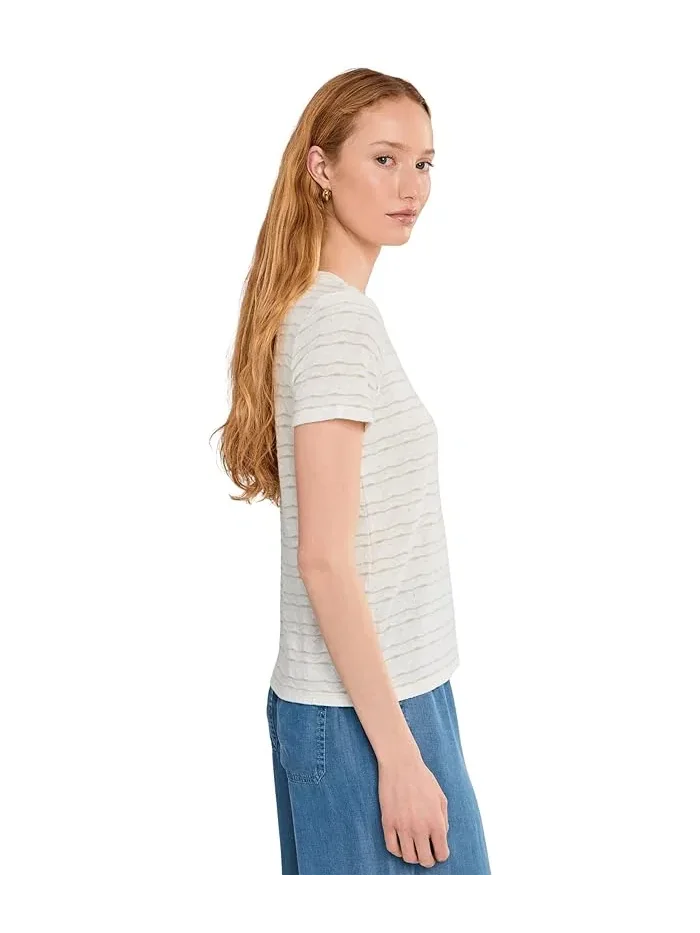 Футболка с воротником-стойкой Petite Short Sleeve Crew Neck Knit Tee Liverpool Los Angeles — 3