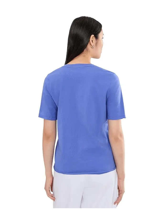 Футболка с цветочным принтом Raw Hem V-Neck Tee Johnny Was — 4