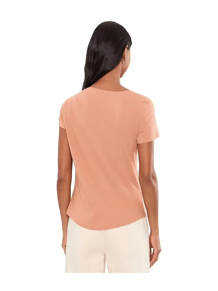 Футболка с асимметричным вырезом Twist-Neck Cotton Jersey Tee Lauren Ralph Lauren — 4