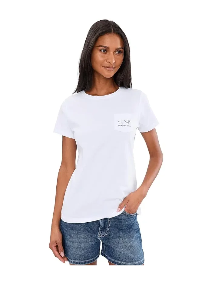 Футболка Vintage Whale Short Sleeve Pocket Tee Vineyard Vines — 1