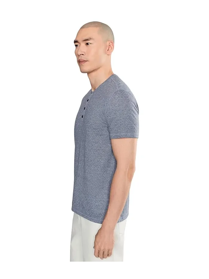 Футболка Henley с текстурой Elm K7387f26 John Varvatos — изображение 3 из 5, синий
