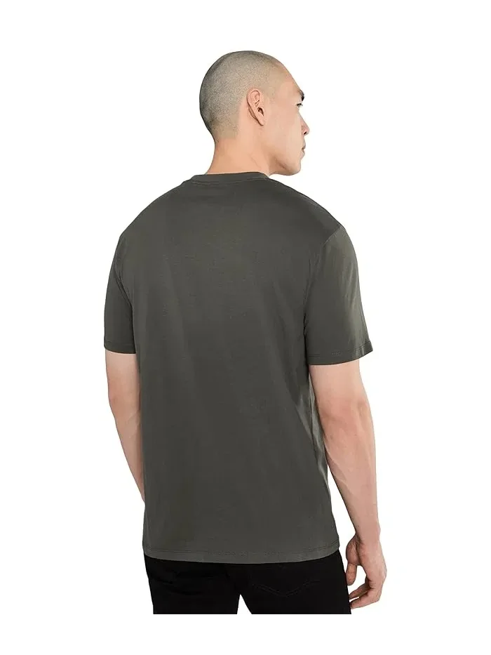 Футболка с принтом Cotton Jersey AX Wording Regular Tee Armani Exchange — 4