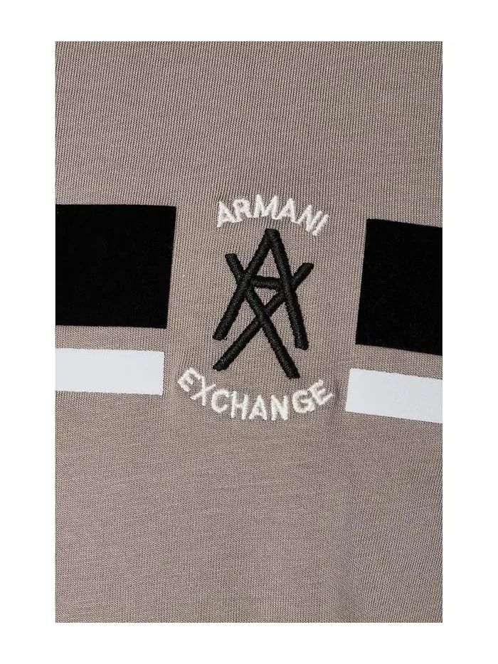 Футболка с коротким рукавом флокированная Armani Exchange — 5