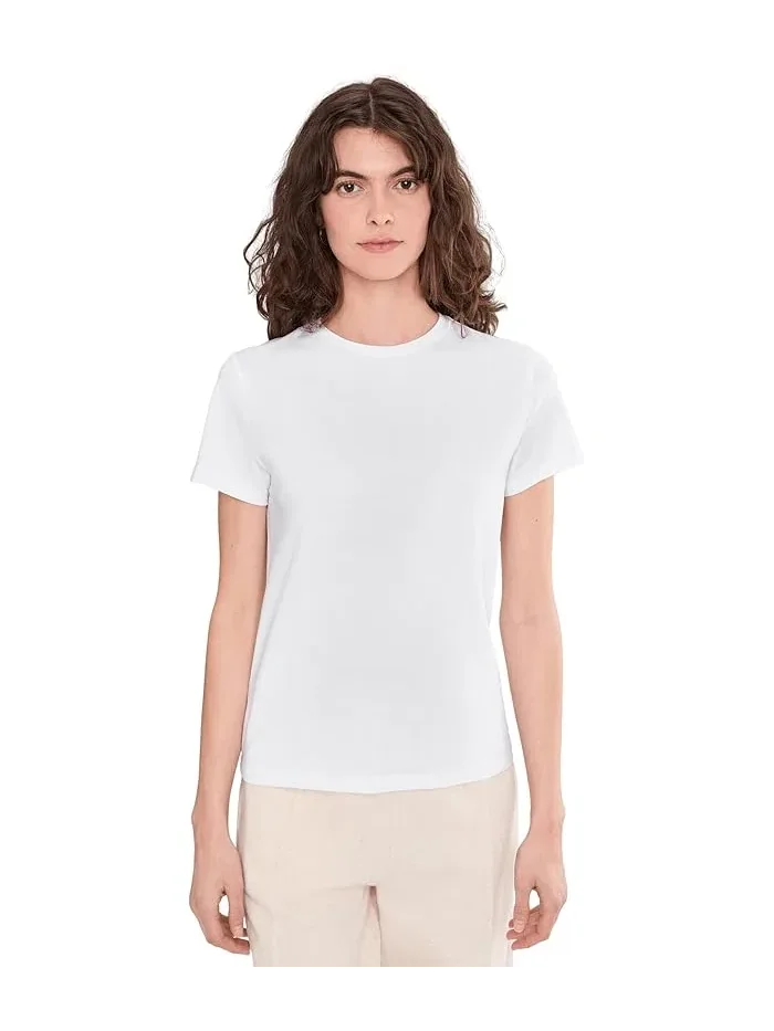 Футболка с круглым вырезом органический хлопок Luxe Signature Crew Neck Tee PACT — зеленый