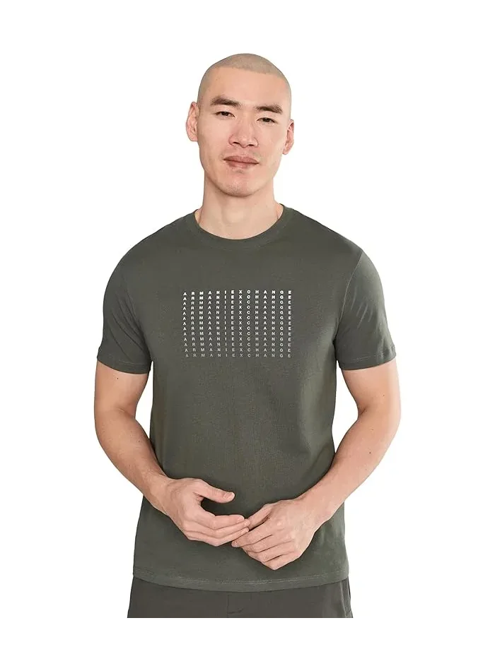 Футболка с логотипом Block Logo Armani Exchange — 1