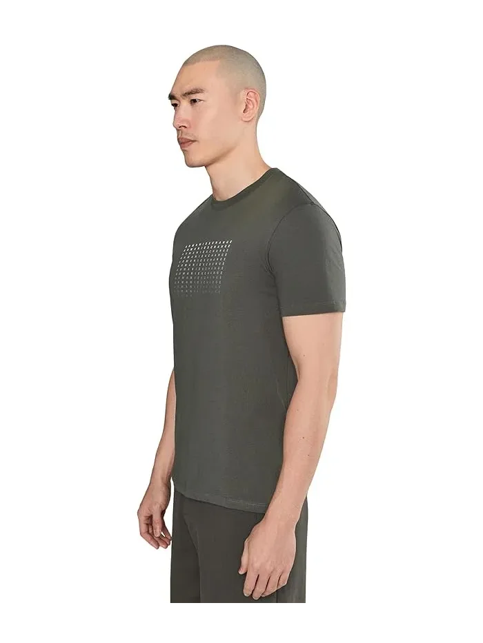 Футболка с логотипом Block Logo Armani Exchange — 3
