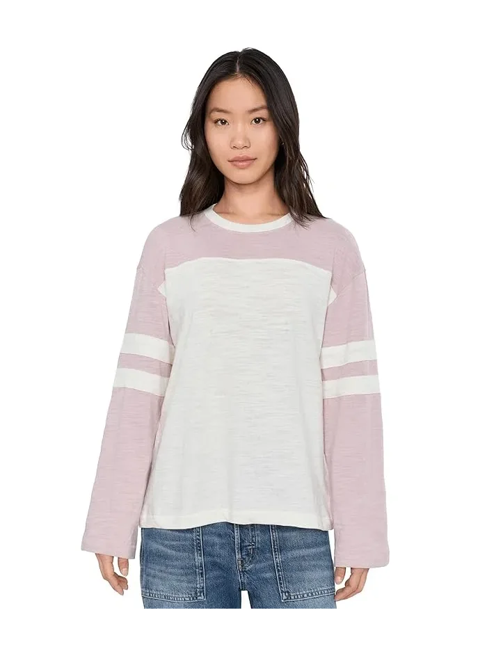 Футболка Sunwashed Slub Varsity Long Sleeve Tee Faherty — 1
