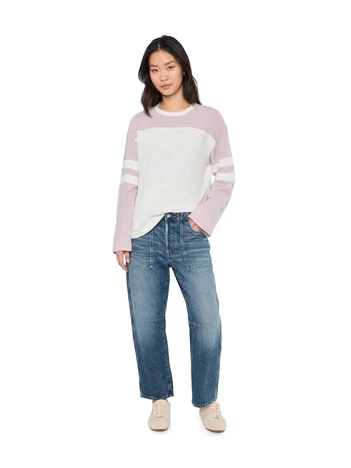 Футболка Sunwashed Slub Varsity Long Sleeve Tee Faherty — 2