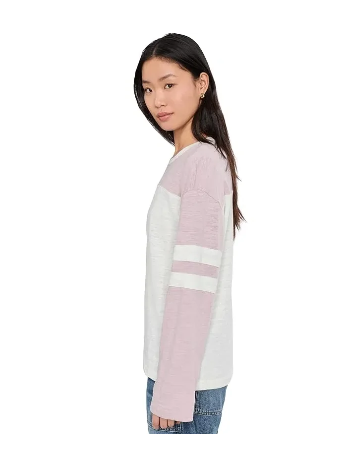 Футболка Sunwashed Slub Varsity Long Sleeve Tee Faherty — 3