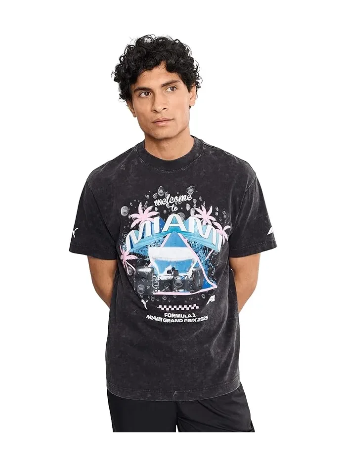 Футболка с графикой повседневная Formula 1 Miami Washed Graphic PUMA — 1